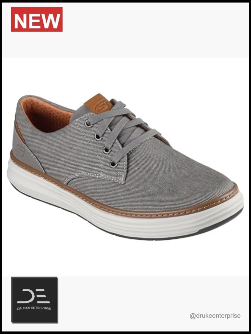 Vintage Wash Canvas Oxford with Memory Foam Insole
